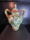 Majolica Grape Urn