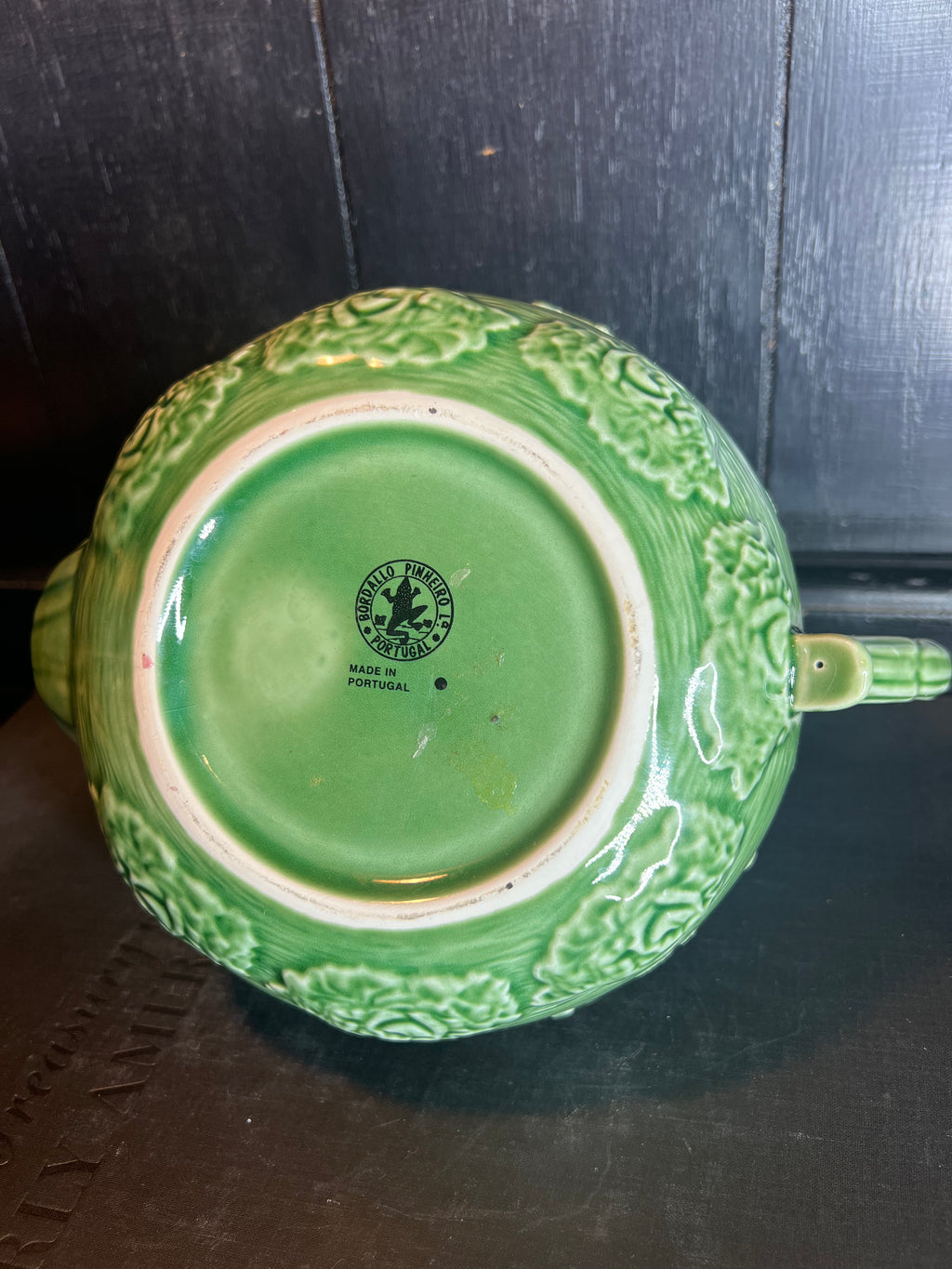 Bordallo Green Bunny Tea Pot