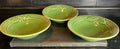 Bordallo Green Bunny Bowl Set of 3