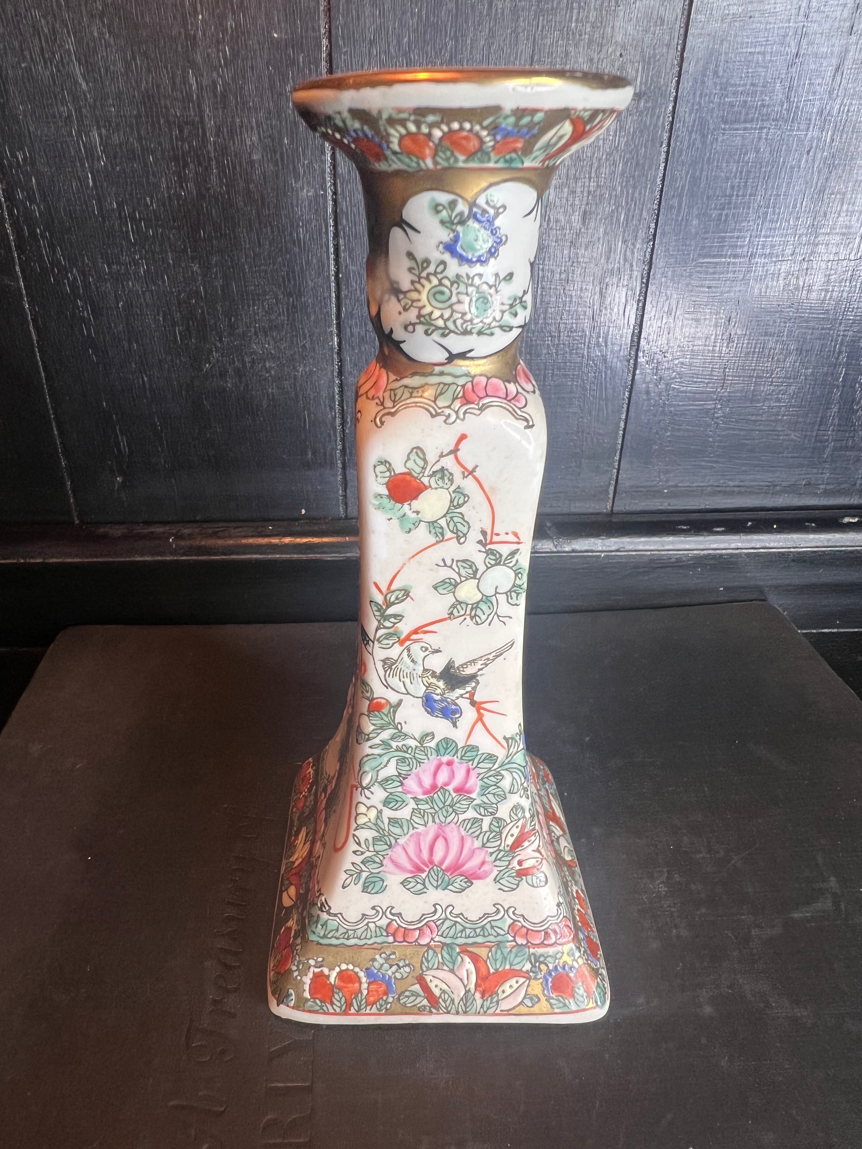 Vintage Rose Medallion Candle Stick