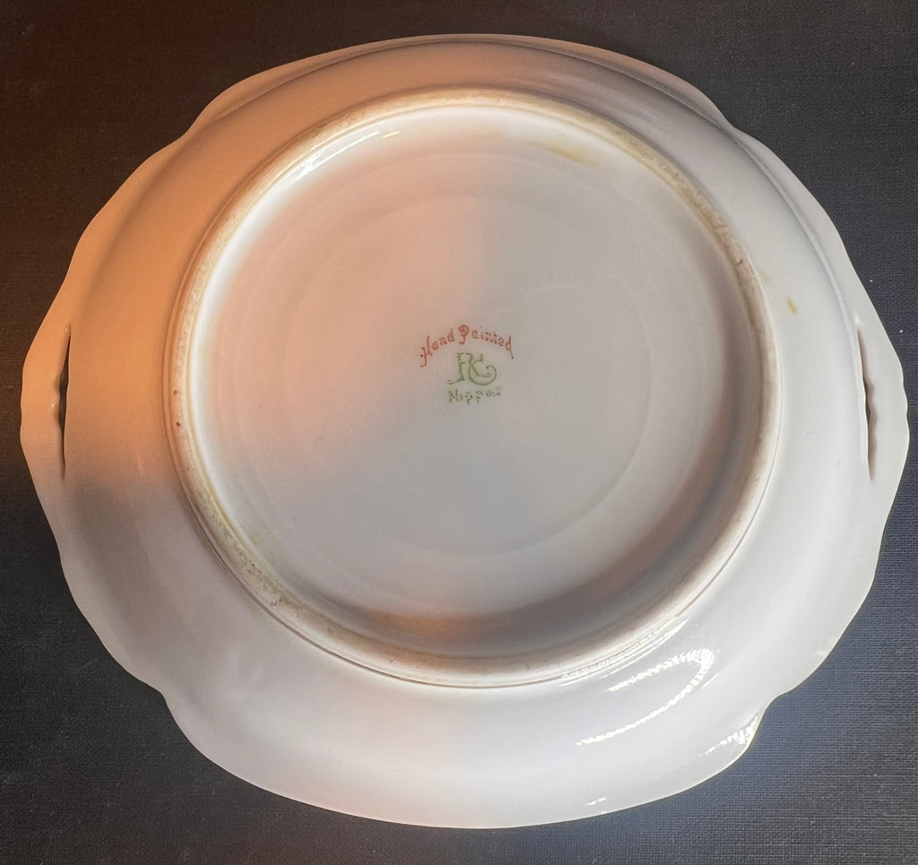 Nippon Small Tray with Gold and Floral Design