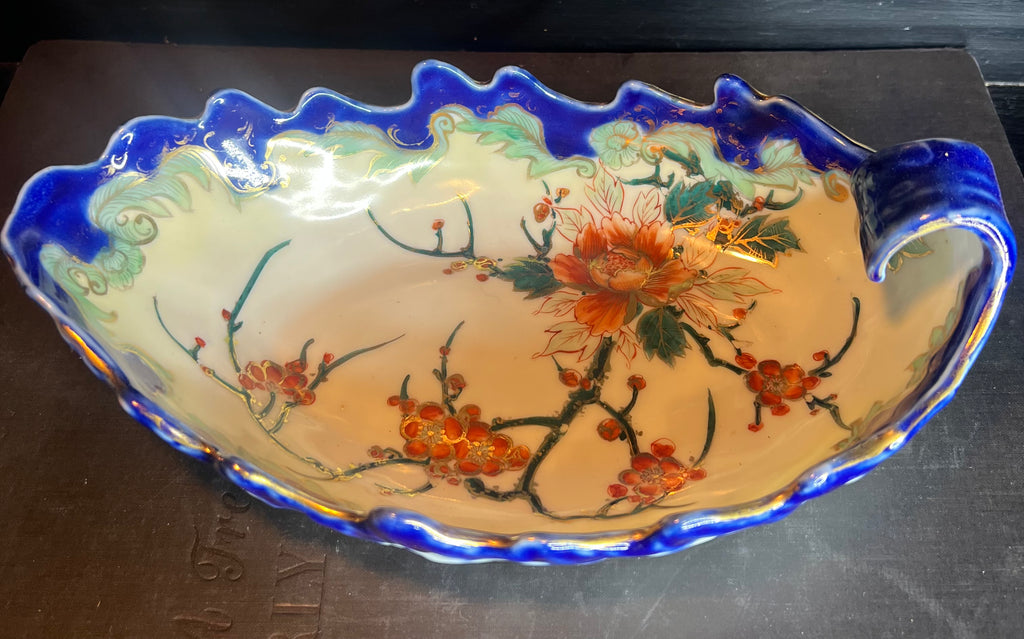 Nippon Antique Flow Blue Tray