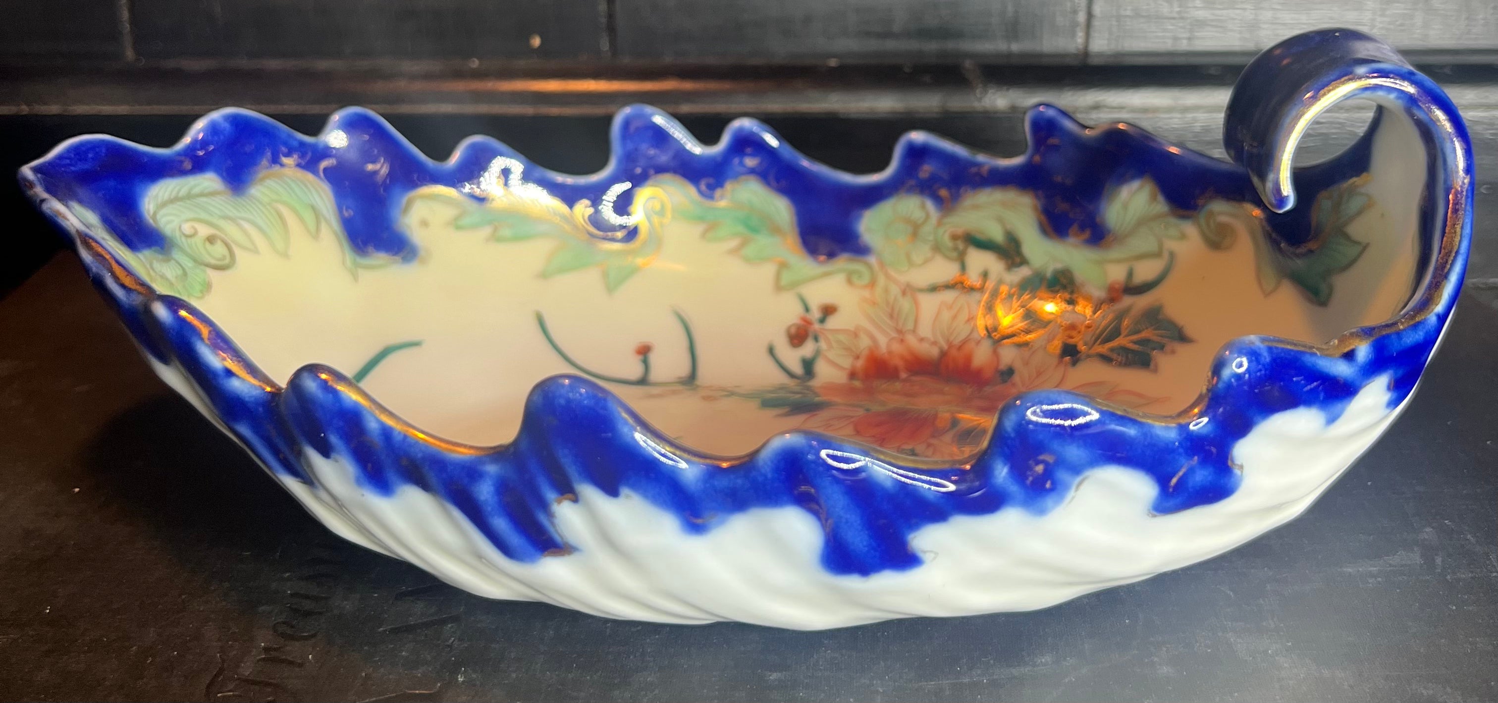 Nippon Antique Flow Blue Tray