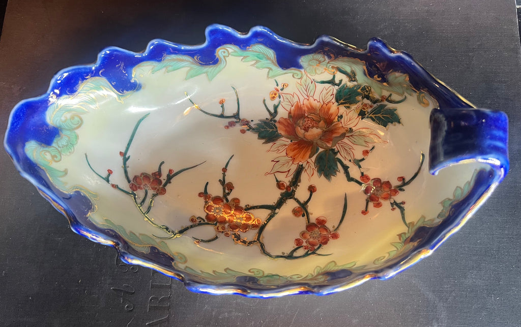Nippon Antique Flow Blue Tray