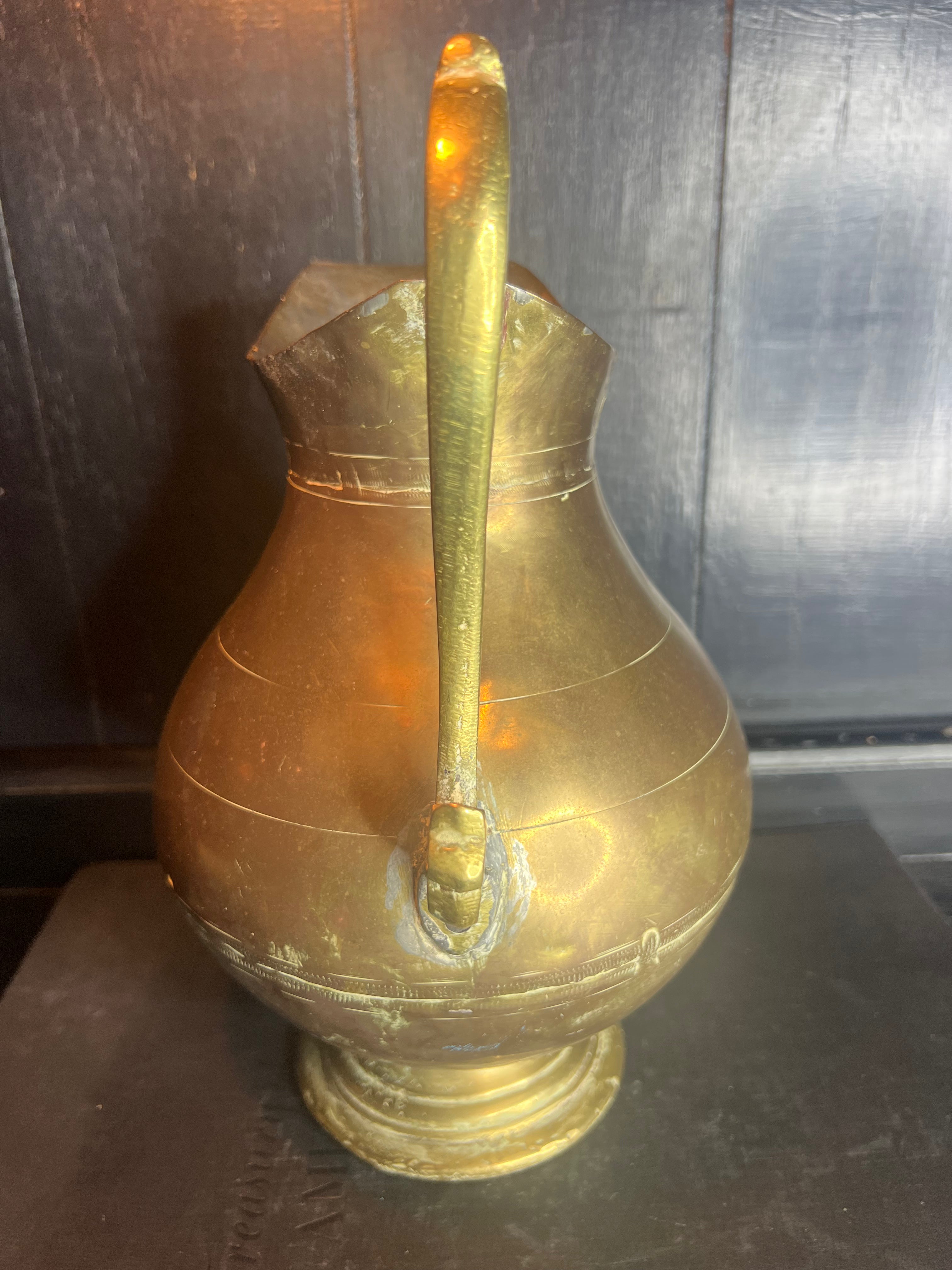 Brass Pitcher, Large