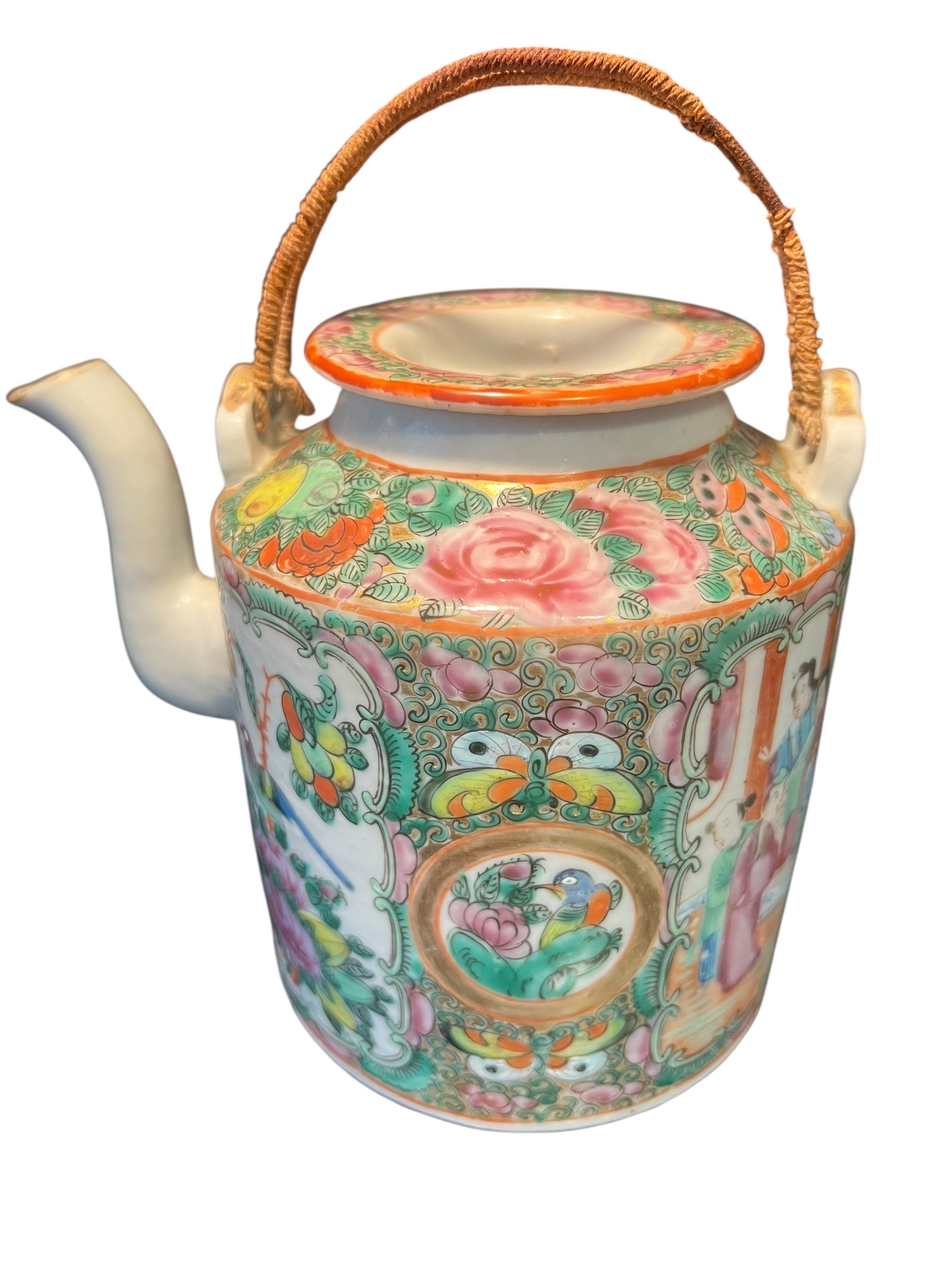 Antique Famille Rose Teapot