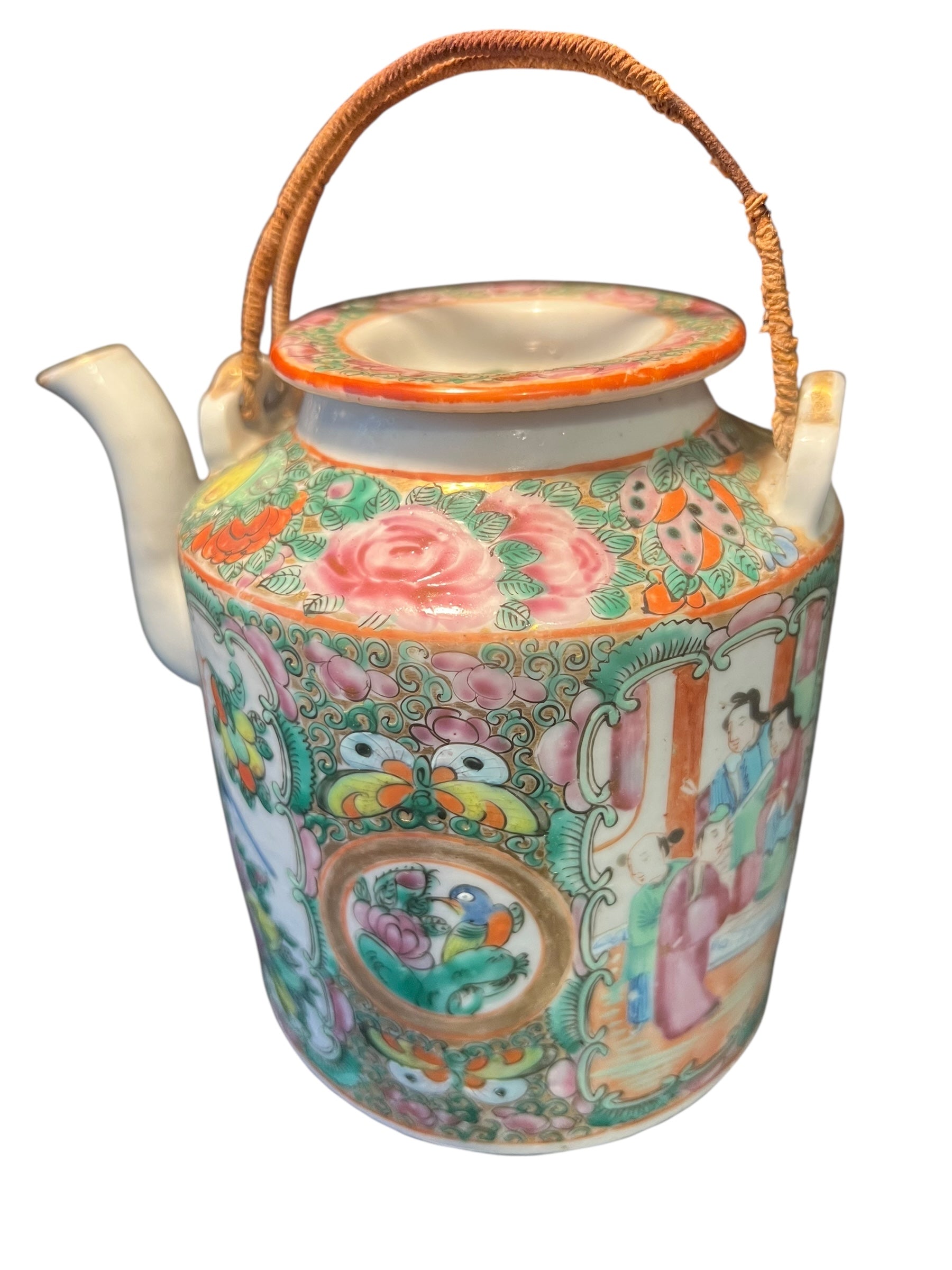 Antique Famille Rose Teapot