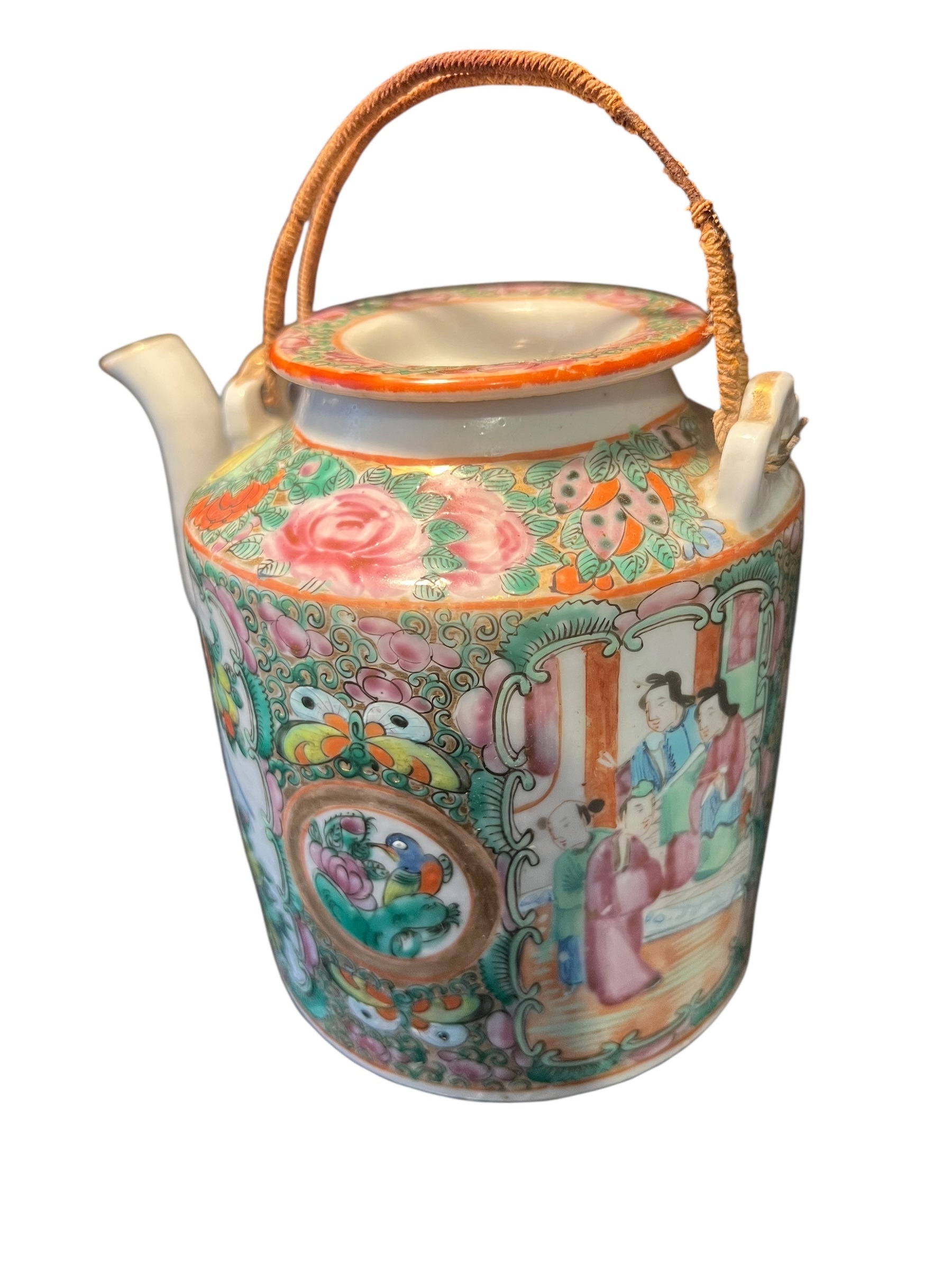 Antique Famille Rose Teapot