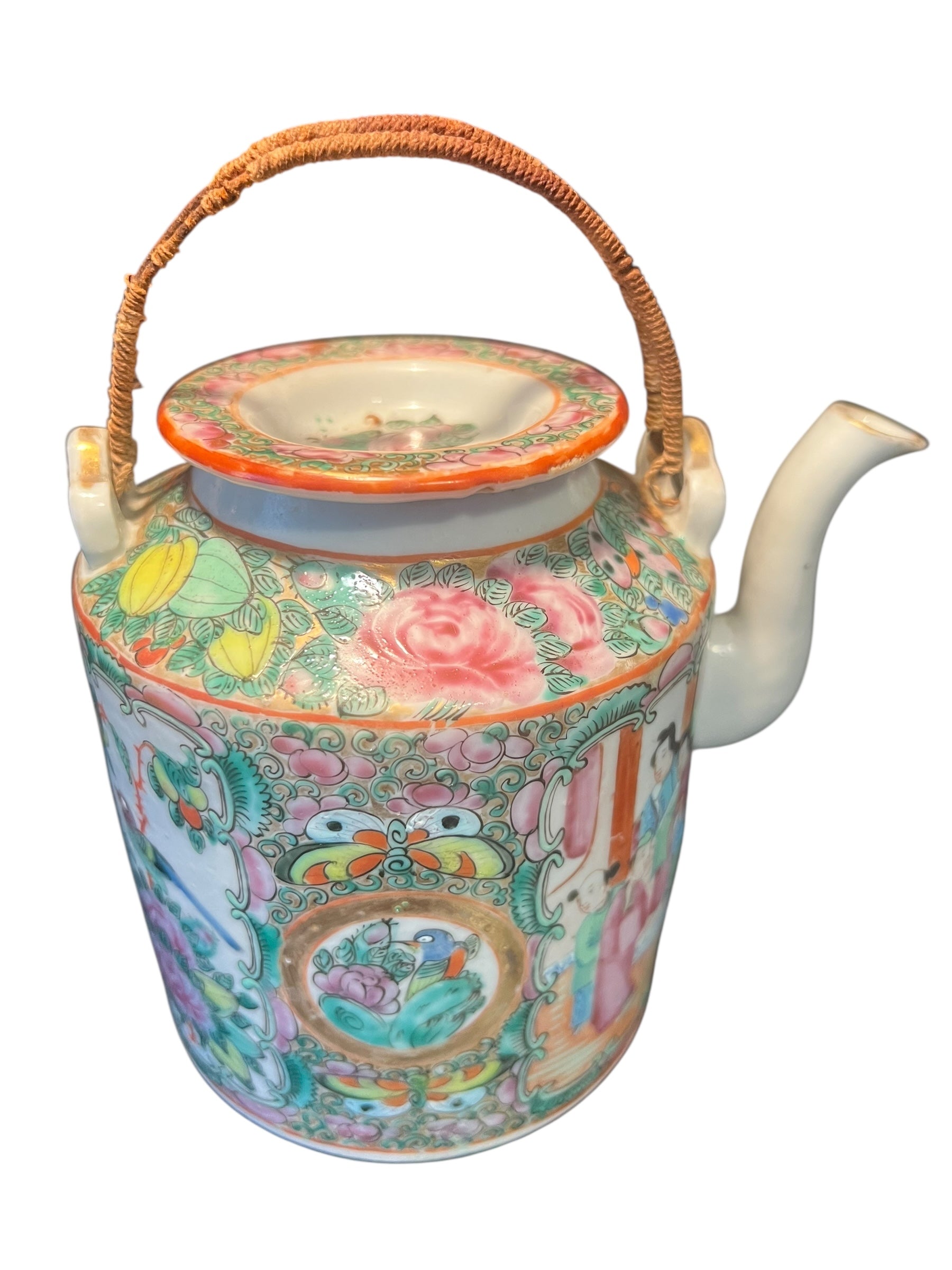 Antique Famille Rose Teapot