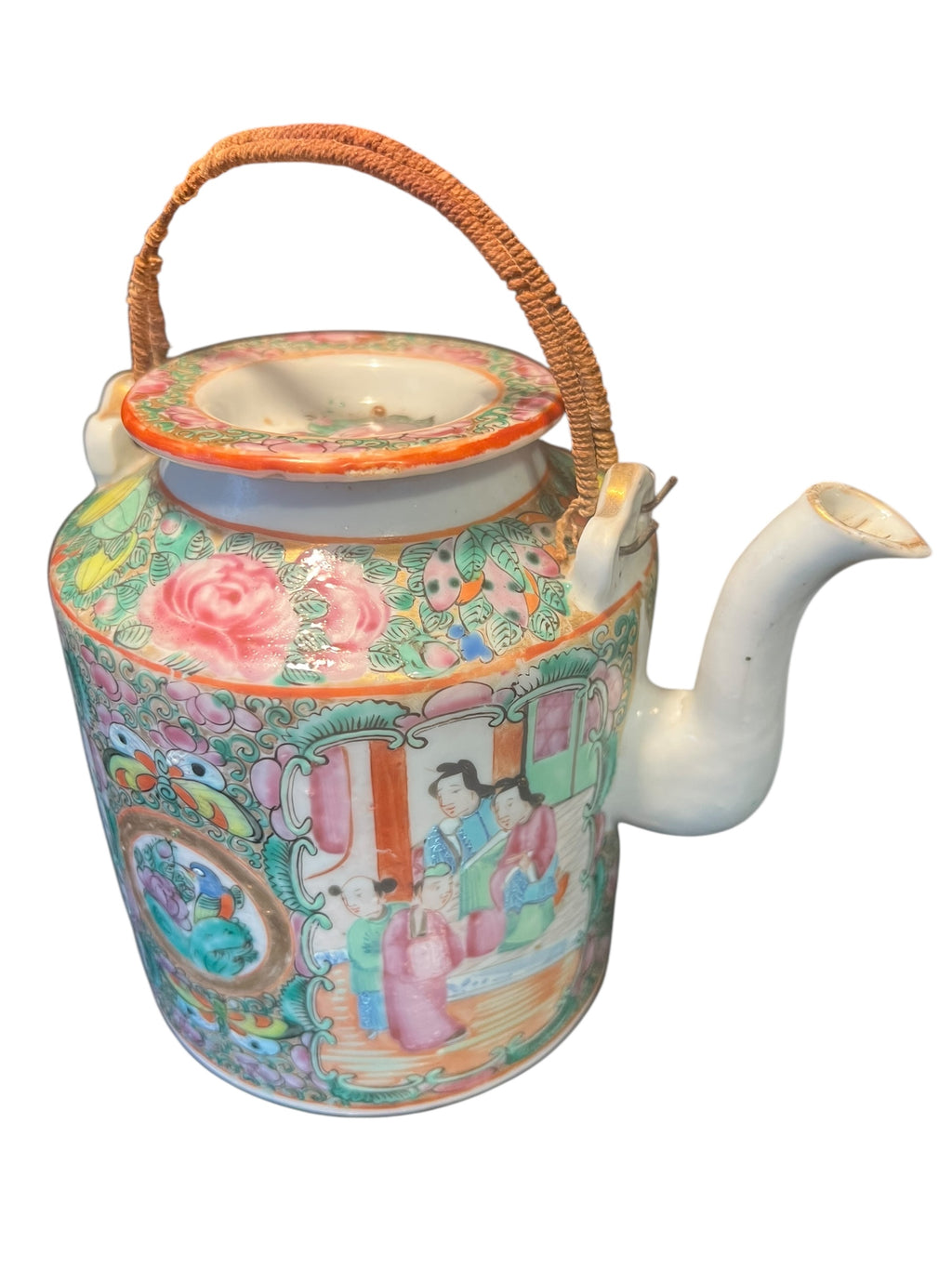 Antique Famille Rose Teapot
