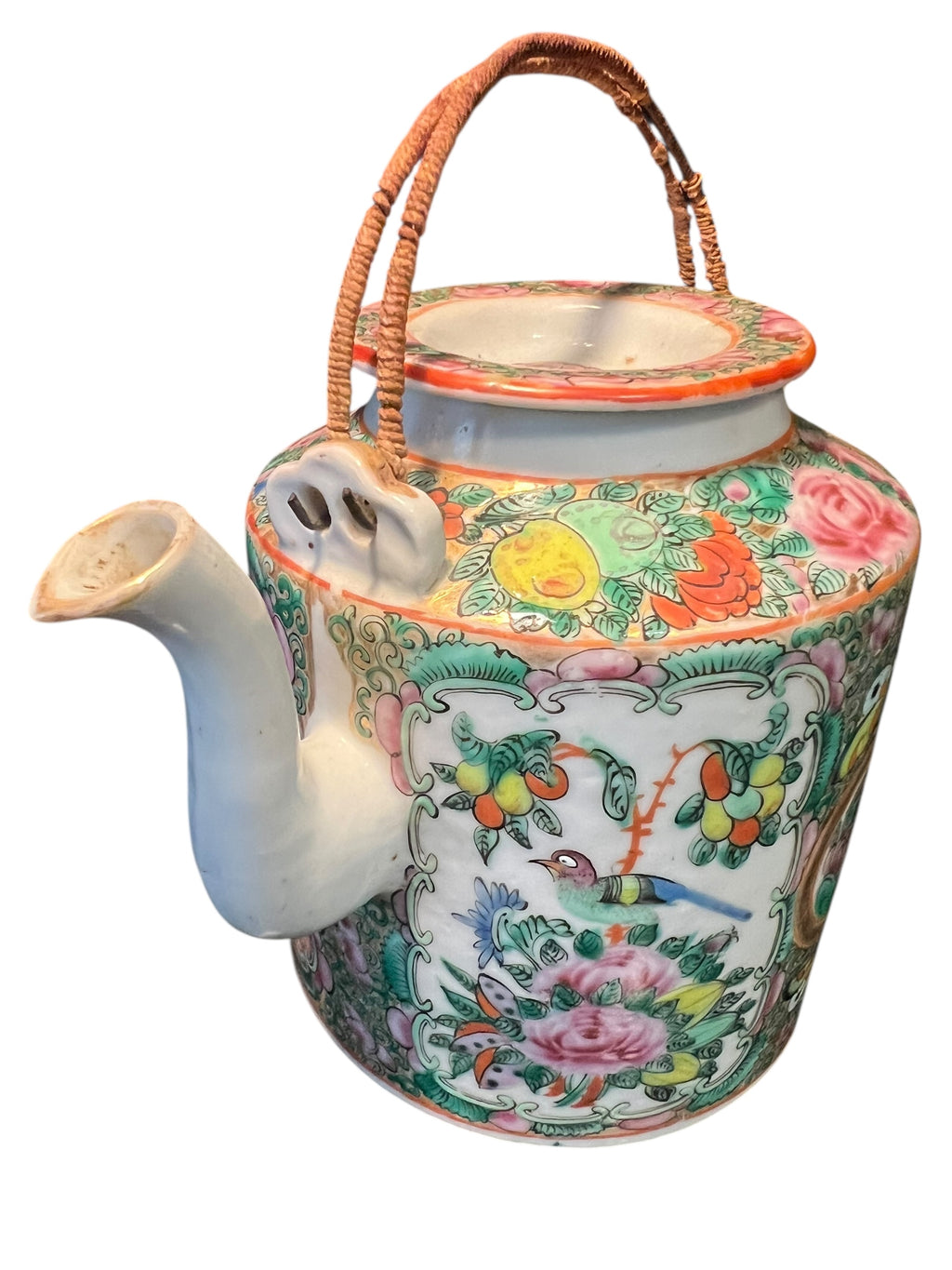 Antique Famille Rose Teapot