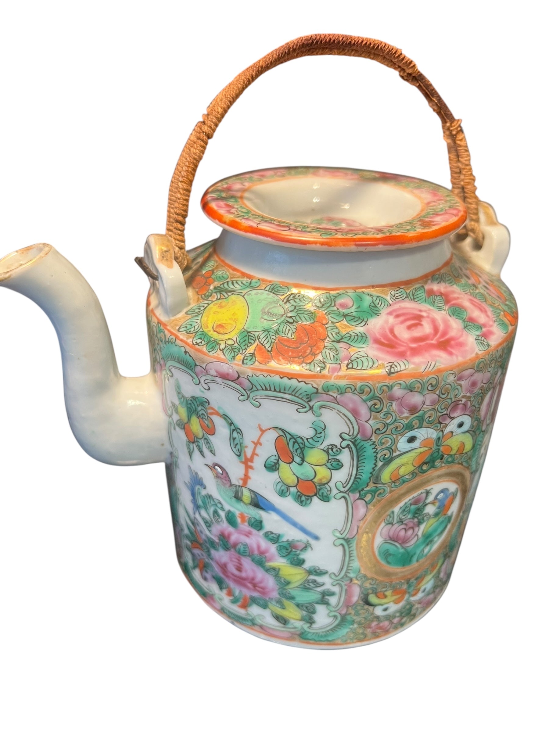 Antique Famille Rose Teapot