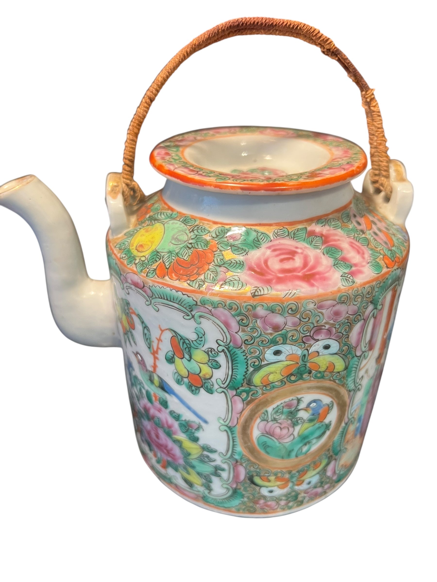 Antique Famille Rose Teapot