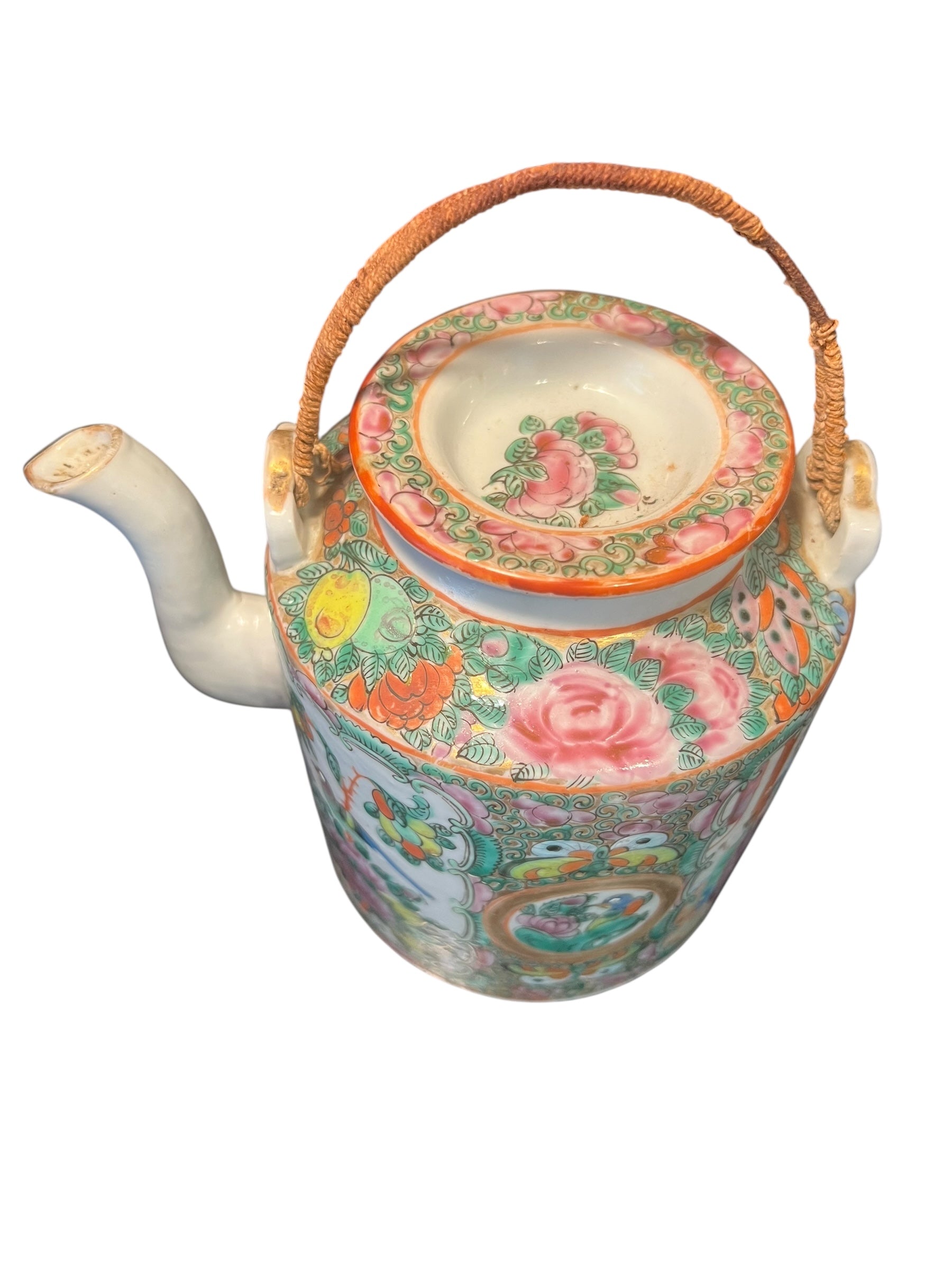 Antique Famille Rose Teapot